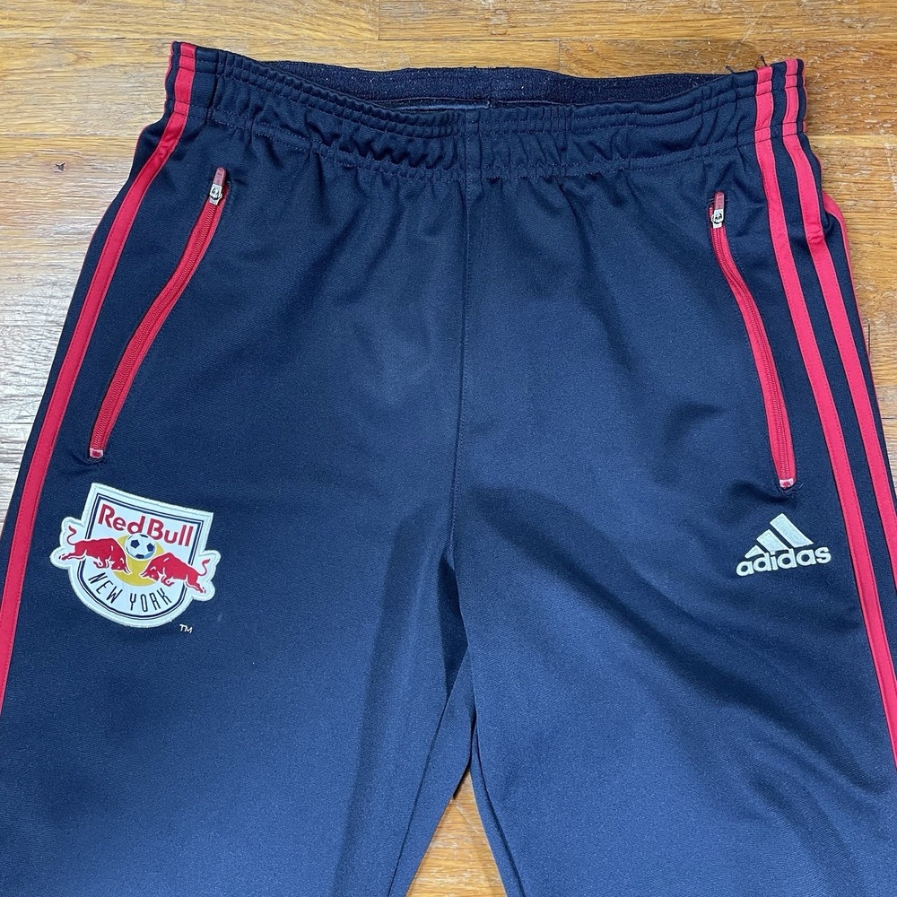 Adidas Men's Red Bull Track Pants Small MLS 2012 New York Navy / Red